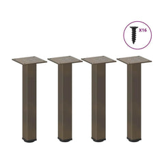 Coffee Table Legs 4 pcs Natural Steel 42-44 cm