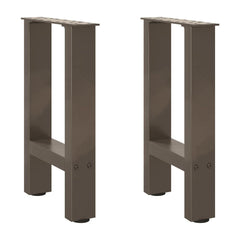 Coffee Table Legs Natural Steel 2 pcs