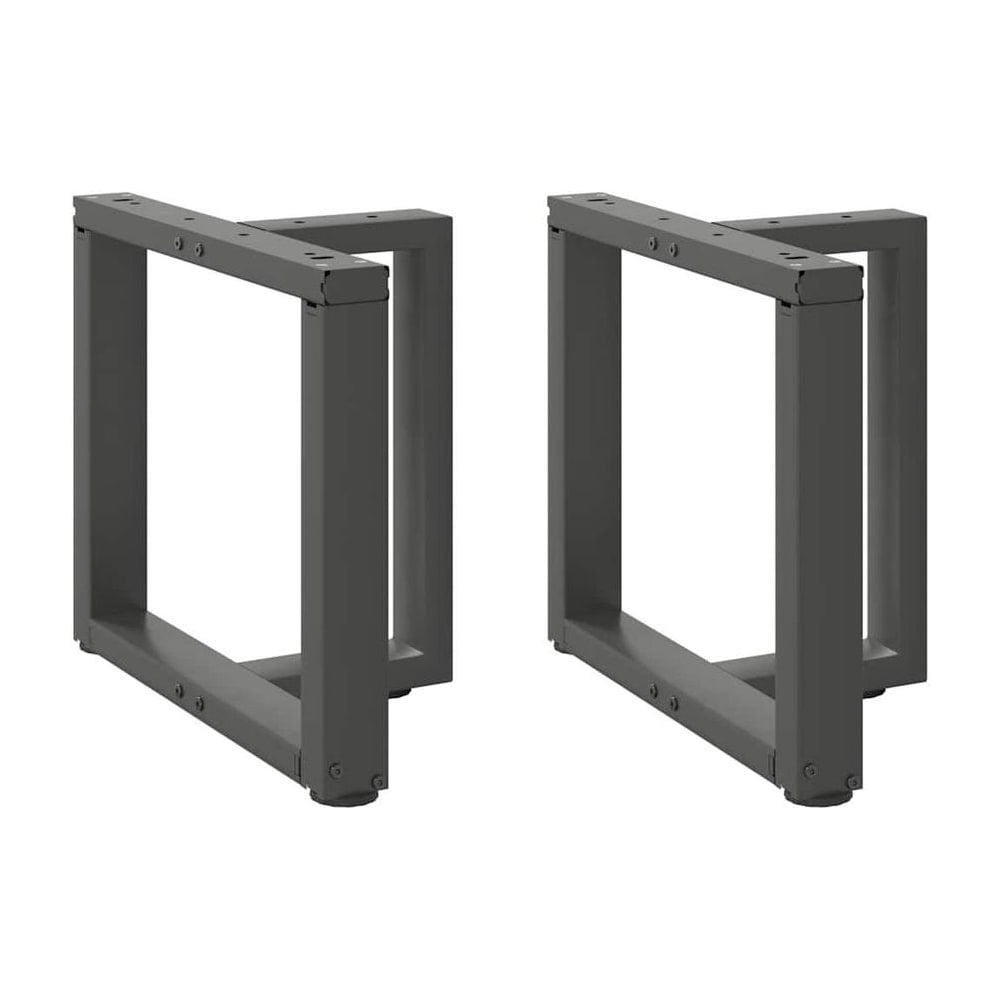 Coffee Table Legs T-Shaped 2 pcs Anthracite