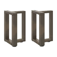 Coffee Table Legs T-Shaped 2 pcs Natural Steel
