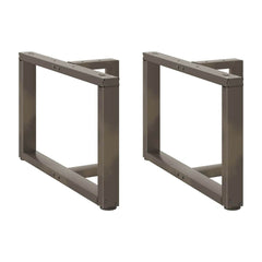 Coffee Table Legs T-Shaped 2 pcs Natural Steel