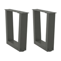 Coffee Table Legs V-Shape 2 pcs Anthracite Steel