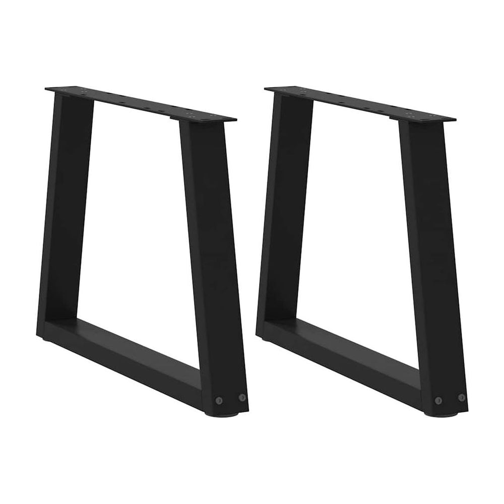 Coffee Table Legs V-Shape 2 pcs Black Steel