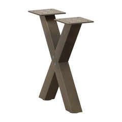 Coffee Table Legs X-Shaped 2 pcs Natural Steel