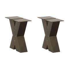 Coffee Table Legs X-Shaped 2 pcs Natural Steel