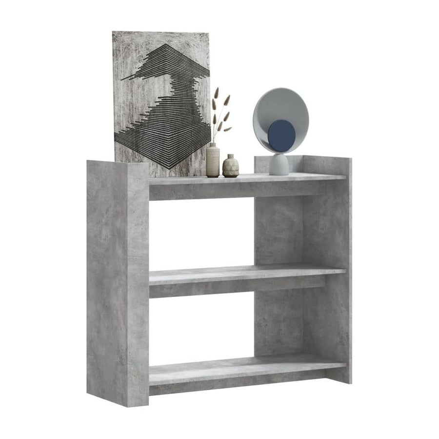 Console Table Concrete Grey Engineered Wood