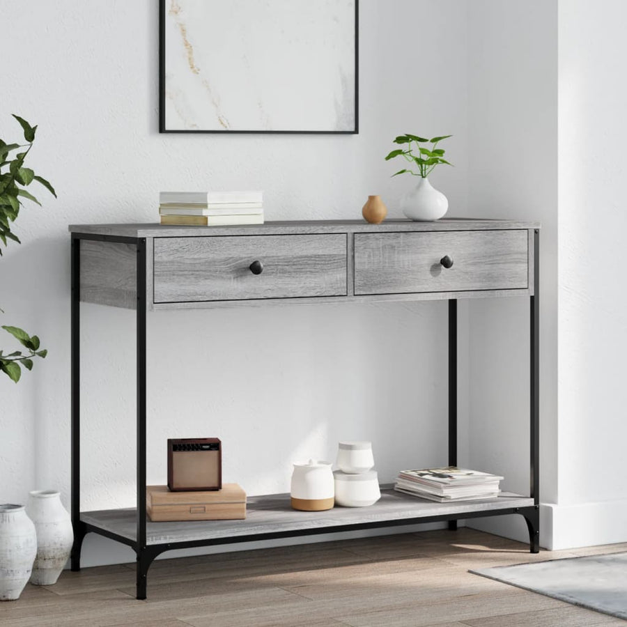 Console Table Grey Sonoma Engineered Wood