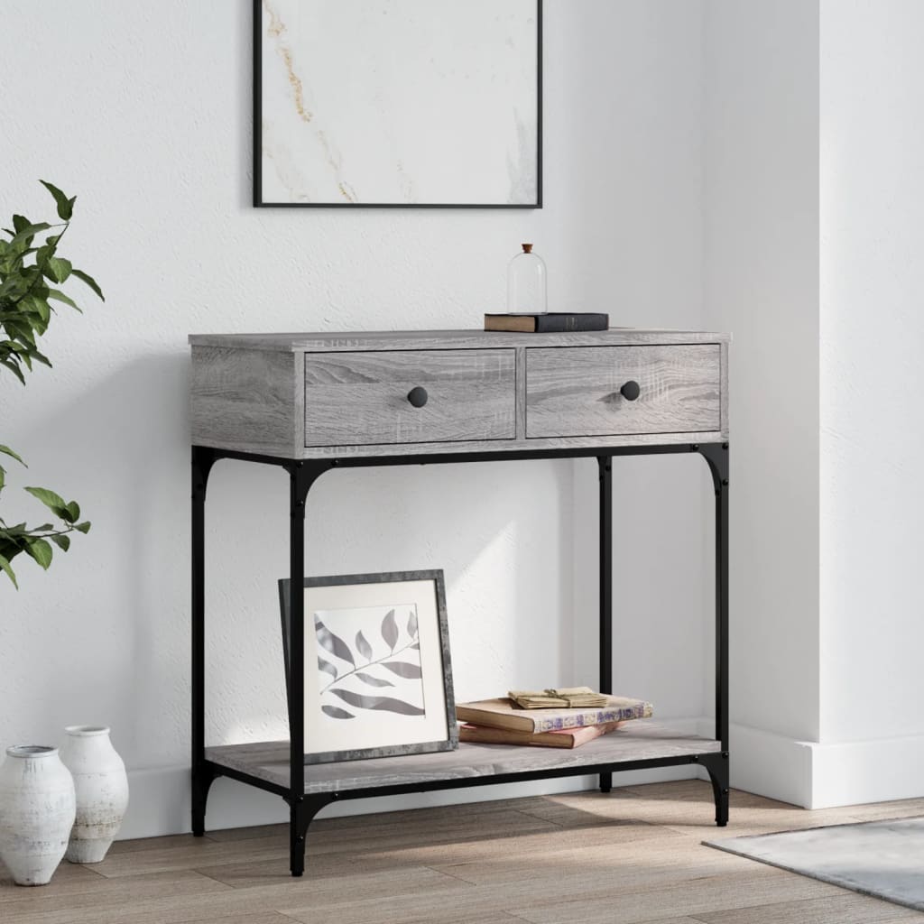 Console Table Grey Sonoma Engineered Wood