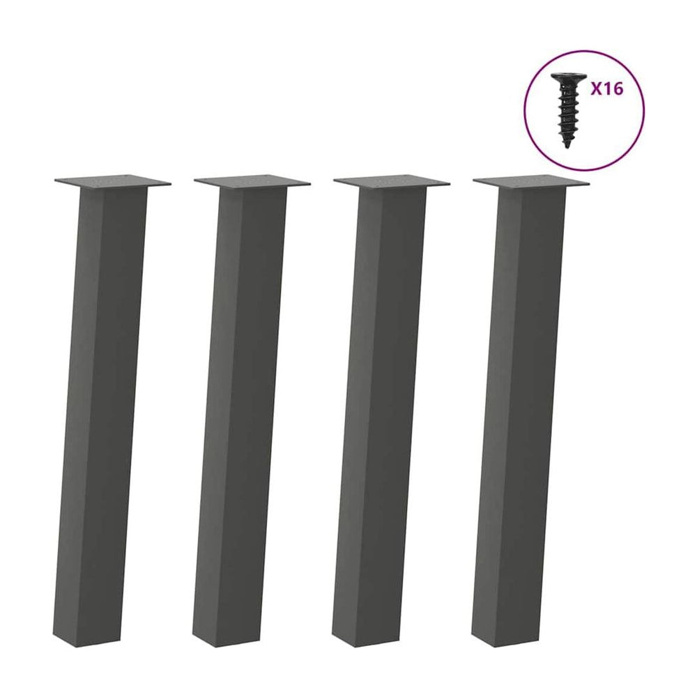 Console Table Legs 4 pcs Anthracite 72 cm