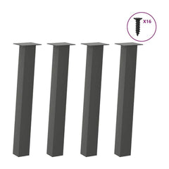 Console Table Legs 4 pcs Anthracite 72 cm
