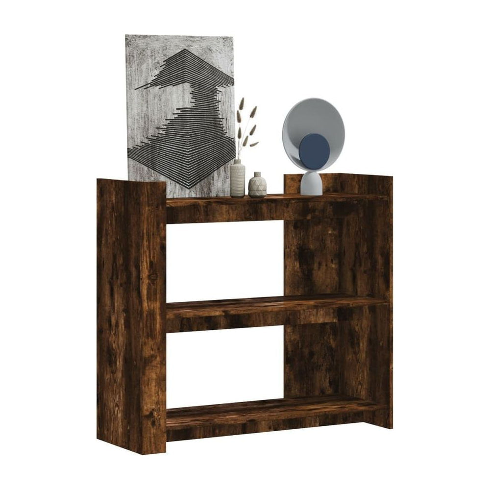 Console Table Smoked Oak Engineered Wood
