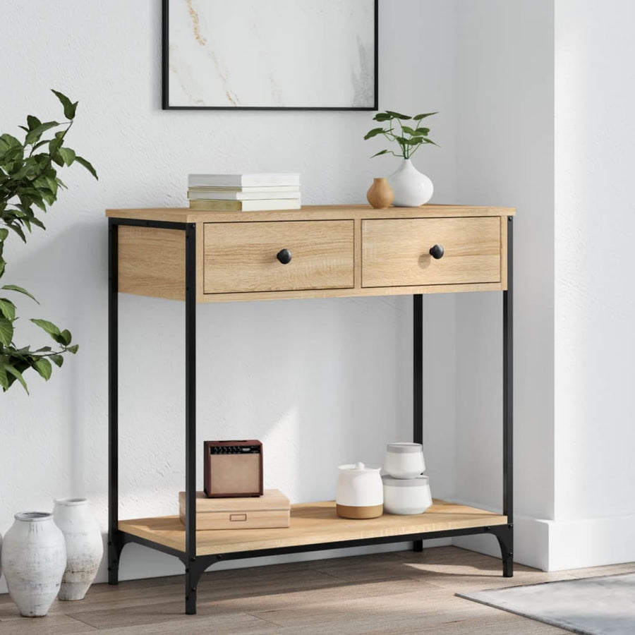 Console Table Sonoma Oak Engineered Wood