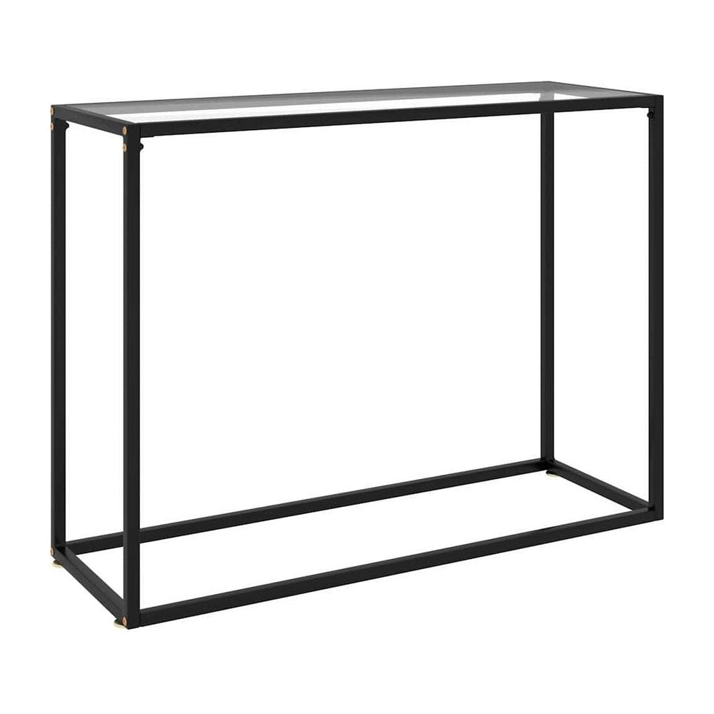 Console Table Transparent Tempered Glass