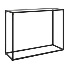 Console Table Transparent Tempered Glass