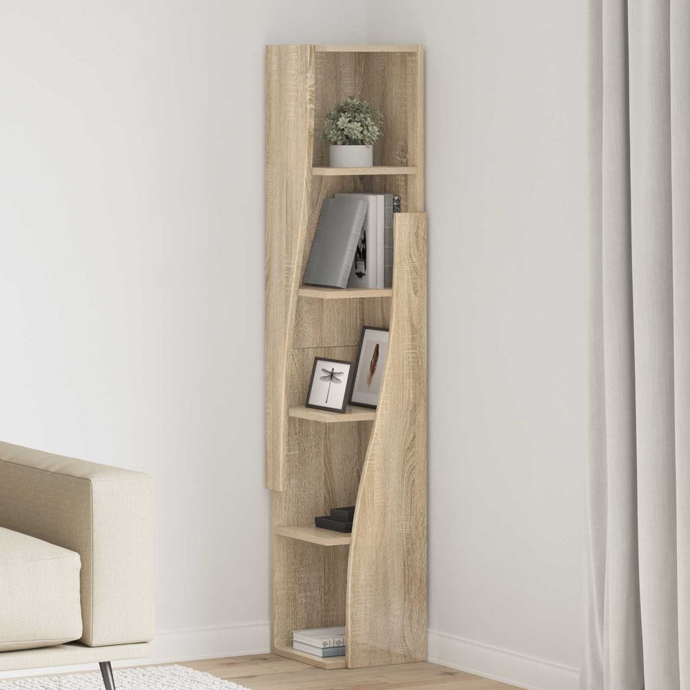 Corner Cabinet Engineered Wood Sonoma Oak