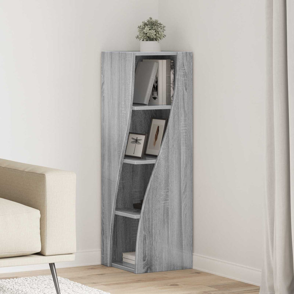 Corner Cabinet Engineered Wood Grey Sonoma