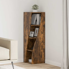 Corner Cabinet Engineered Wood Smoked Oak