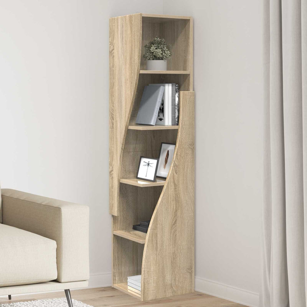 Corner Cabinet Engineered Wood Sonoma Oak