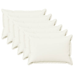 Cushion HOUTEN White Faux Linen