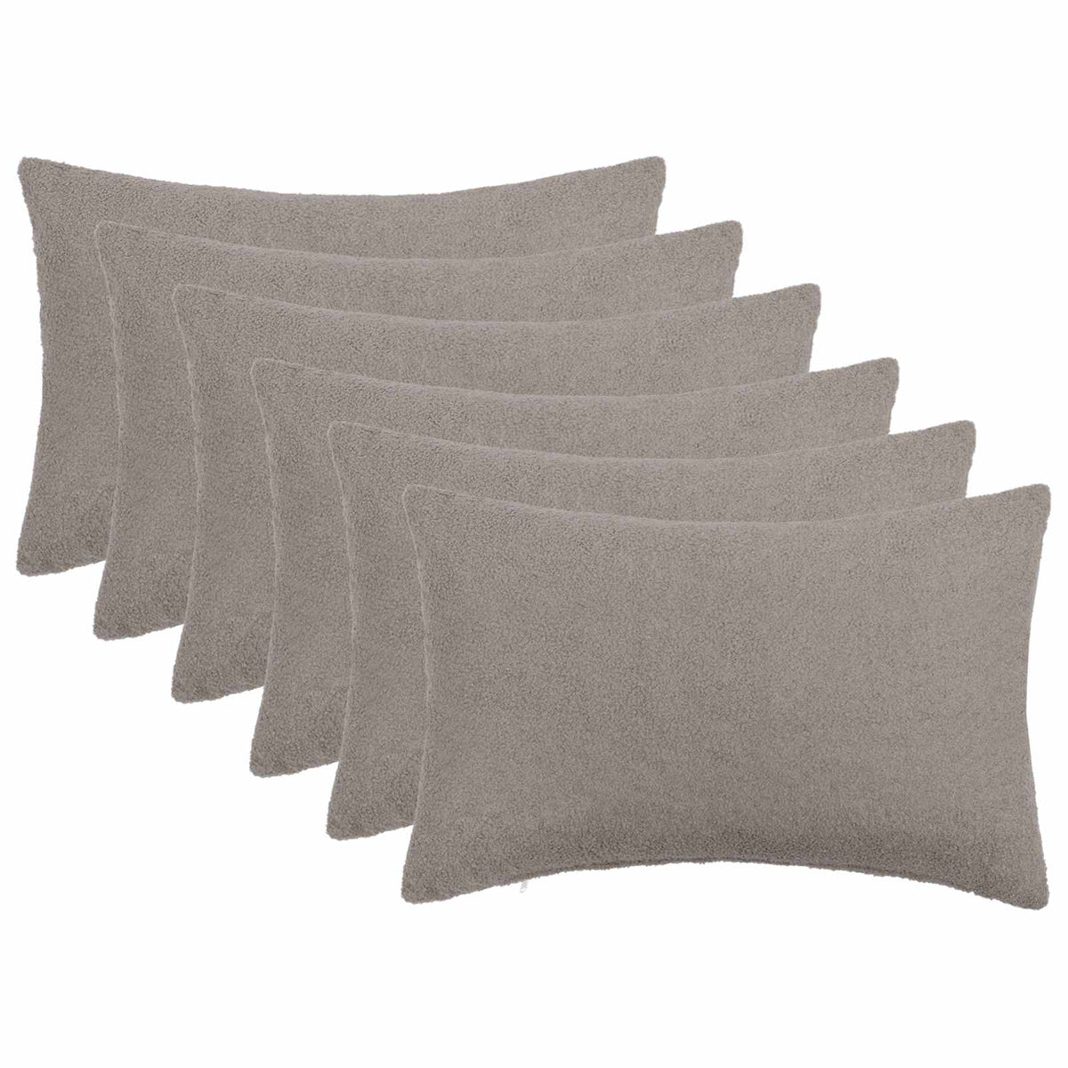 Cushion Cover HEERLEN Light Grey Bouclé