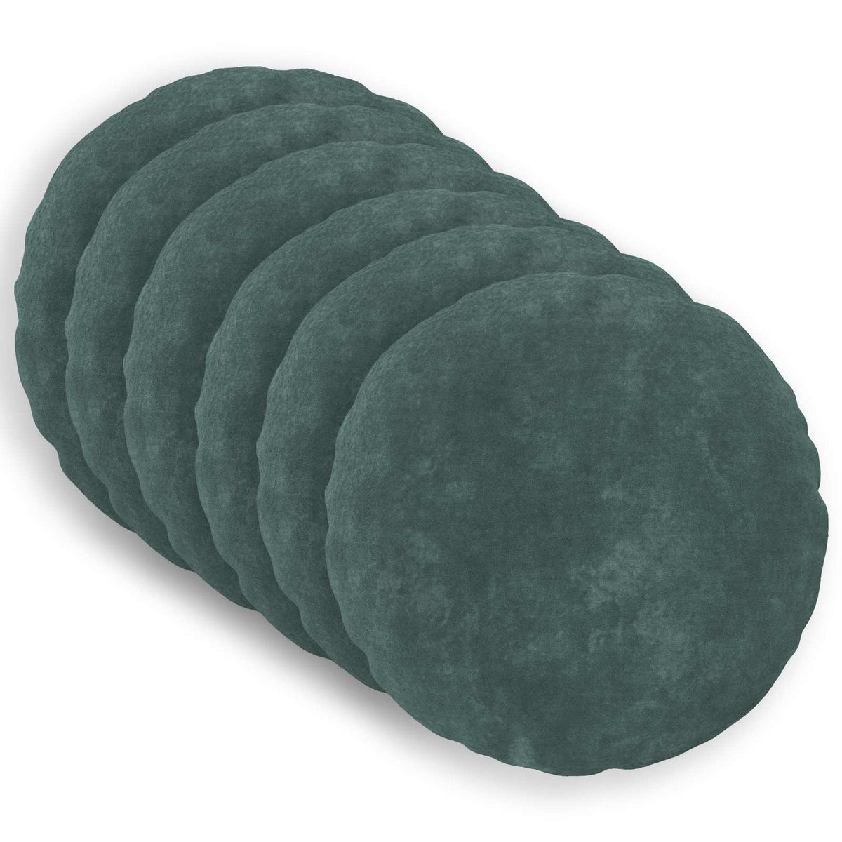 vidaXL Cushion Cover 6 pcs HEERLEN Sea Blue Dia. 60 cm 1