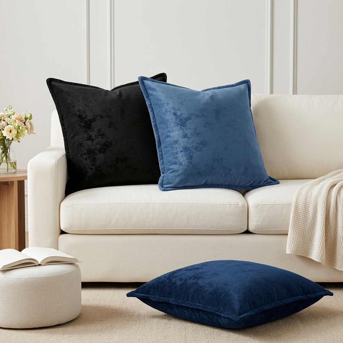 Cushion Cover HOUTEN Blue Flannel