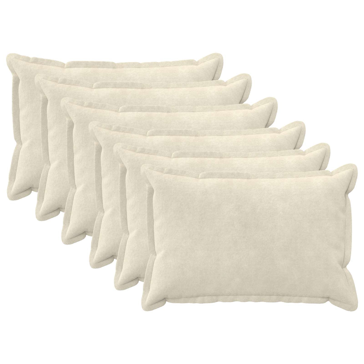 Cushion Cover 6 pcs HOUTEN Cream Microfiber Fleece
