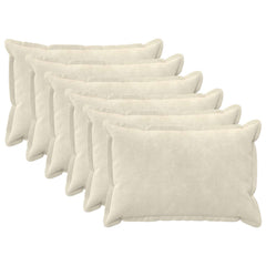 Cushion Cover 6 pcs HOUTEN Cream Microfiber Fleece