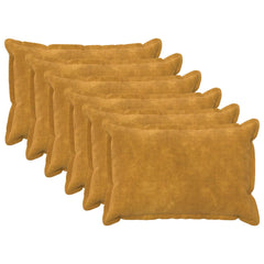 Cushion Cover 6 pcs HOUTEN Yellow Microfiber Fleece