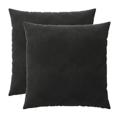 Cushion with Pillow HEERLEN 2 pcs Black Velvet