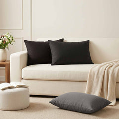 Cushion Pillow HEERLEN Grey Fabric