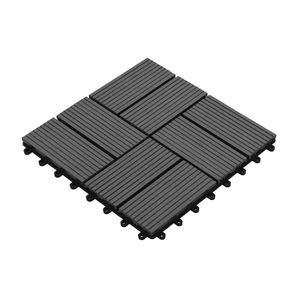 Decking Tile 11 pcs Grey WPC