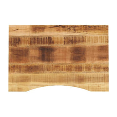 Desk Top with Curve Solid Wood Rough Mango