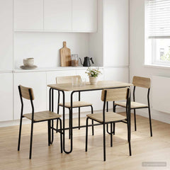 Dining Table Engineered Wood Sonoma Oak