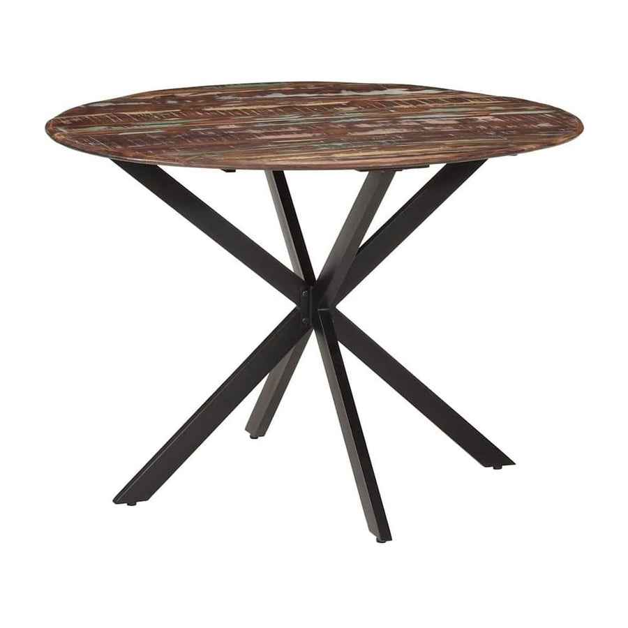 Dining Table Solid Wood Reclaimed and Steel