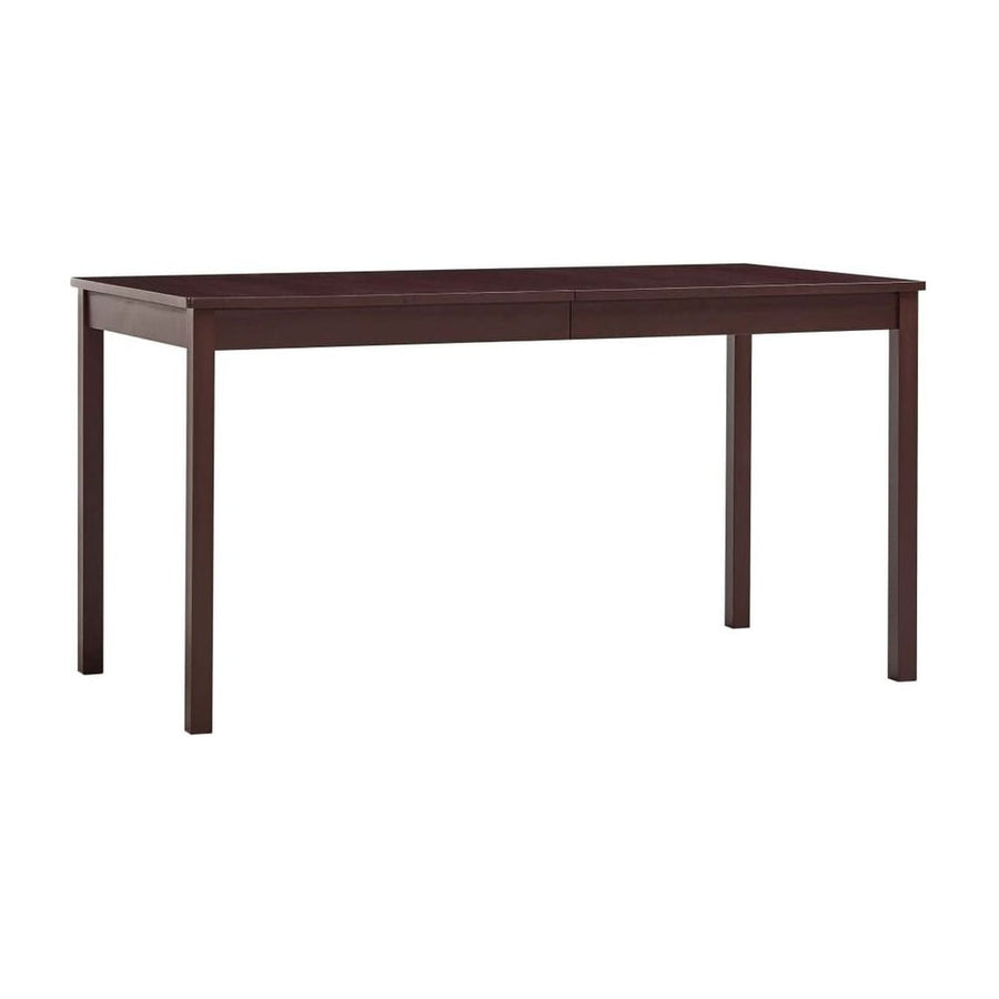 Dining Table Dark Brown Pinewood