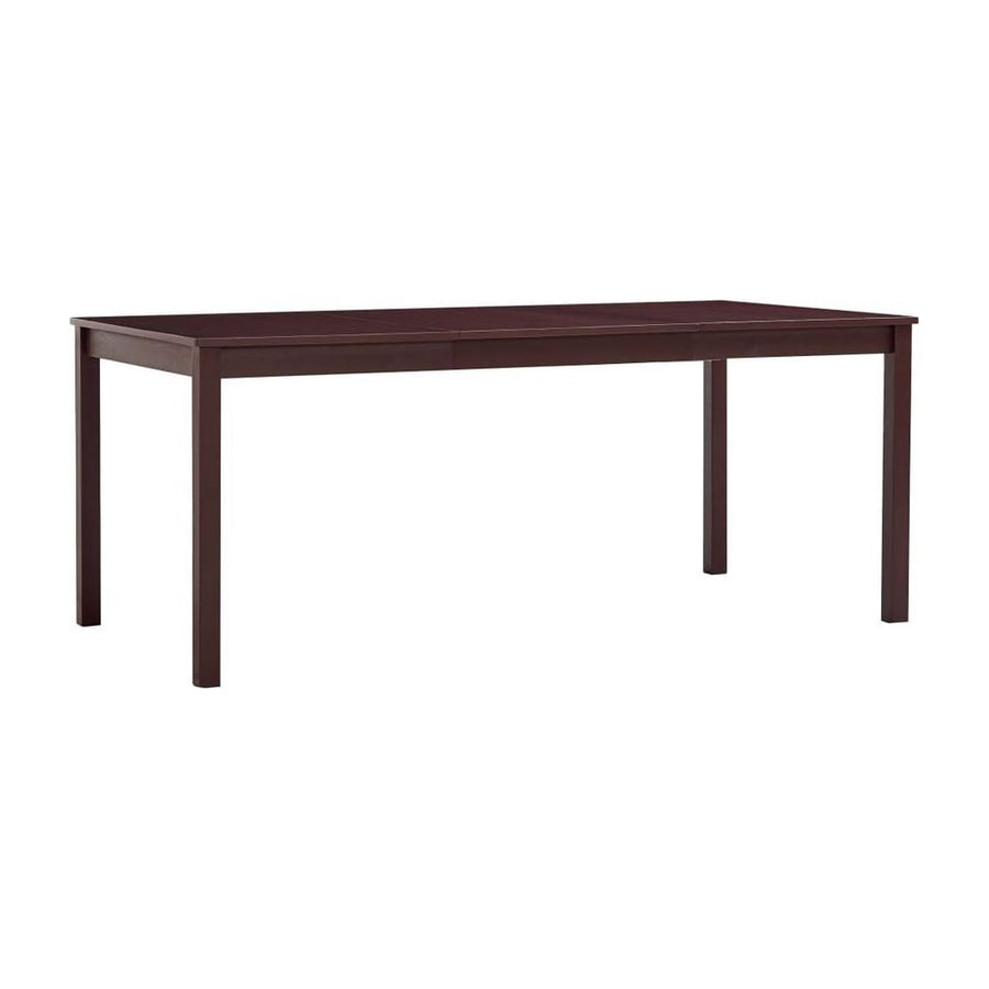 Dining Table Dark Brown Pinewood