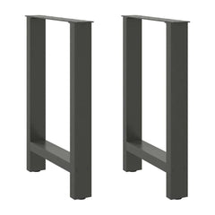 Dining Table Legs Anthracite 2 pcs
