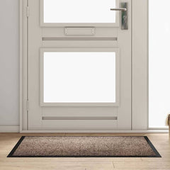 Door Mat Beige Teddy Fabric