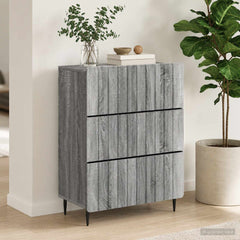 Drawer Cabinet Engineered Wood Grey Sonoma