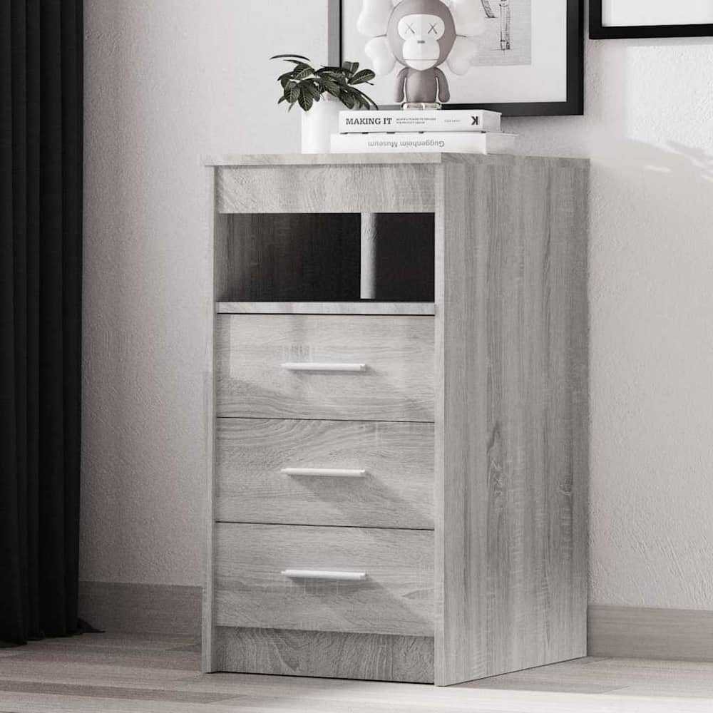 Drawer Cabinet Grey Sonoma Engineered Wood