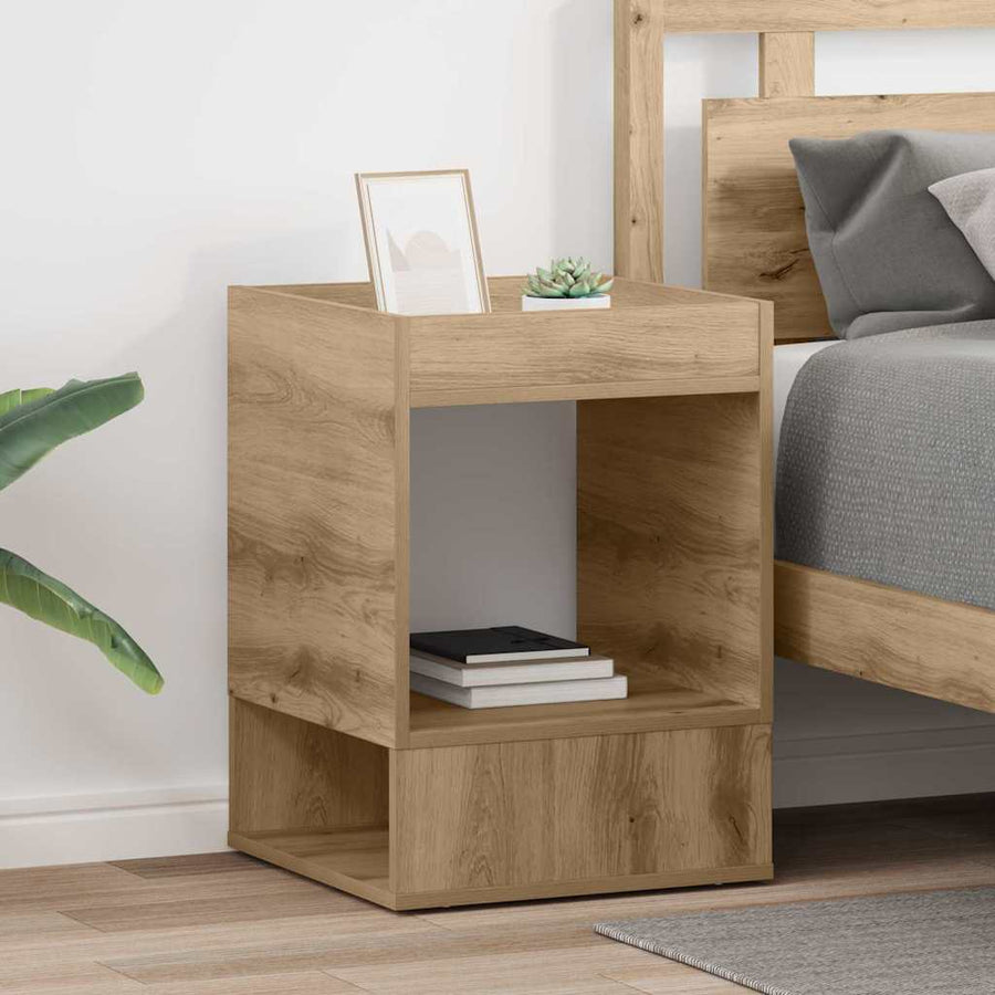 End Table 2 pcs Artisan Oak Engineered Wood