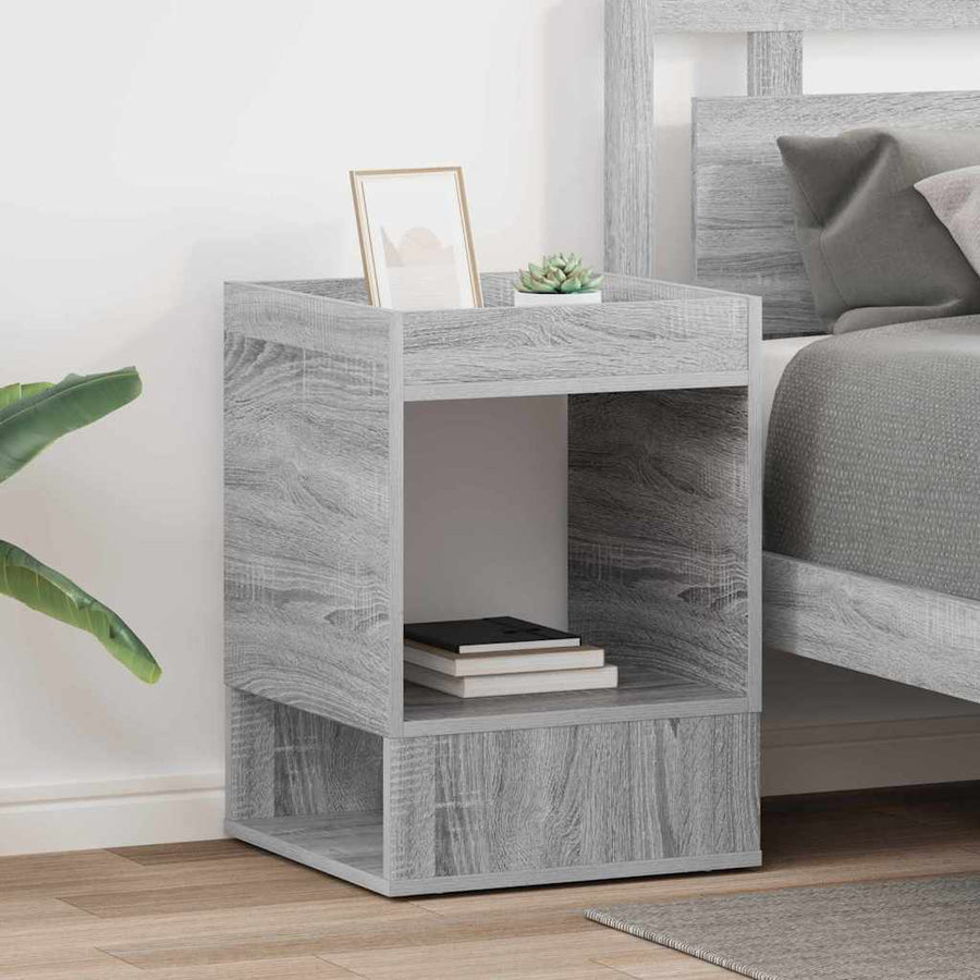 End Table 2 pcs Grey Sonoma Engineered Wood