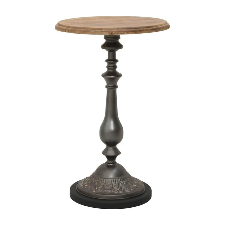 End Table Solid Fir Wood Brown