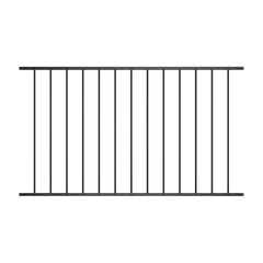 Fence Panel "Woerden" Powder-coated Steel Black