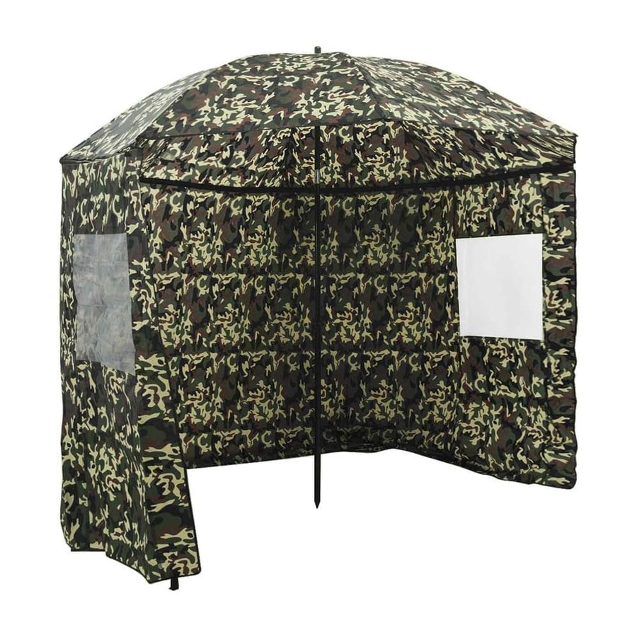 vidaXL Fishing Umbrella 290 x 225 cm Oxford Polyester Camouflage 1