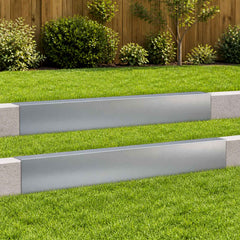 Garden Cover Profile 2 pcs Galvanised Steel