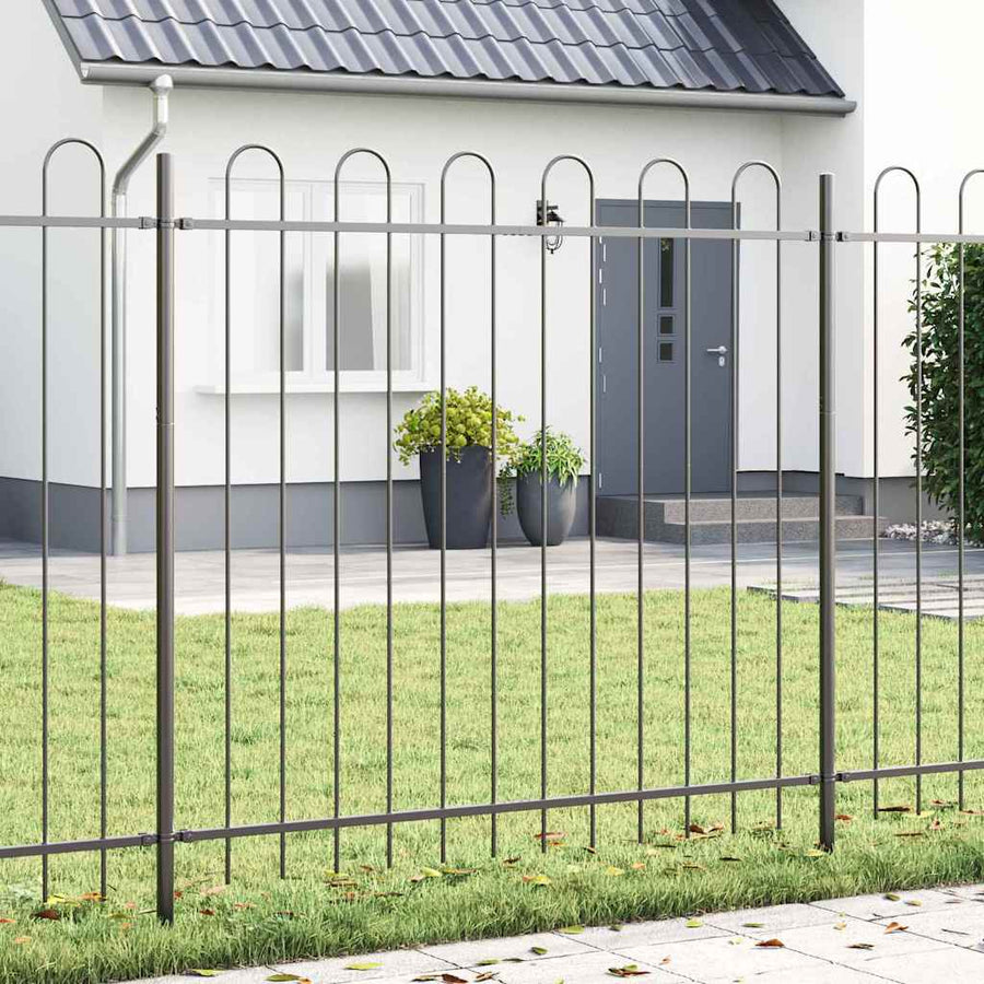 Garden Fence BOXTEL Powder-coated Steel Grey