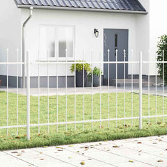 Garden Fence WOERDEN Powder-coated Steel White