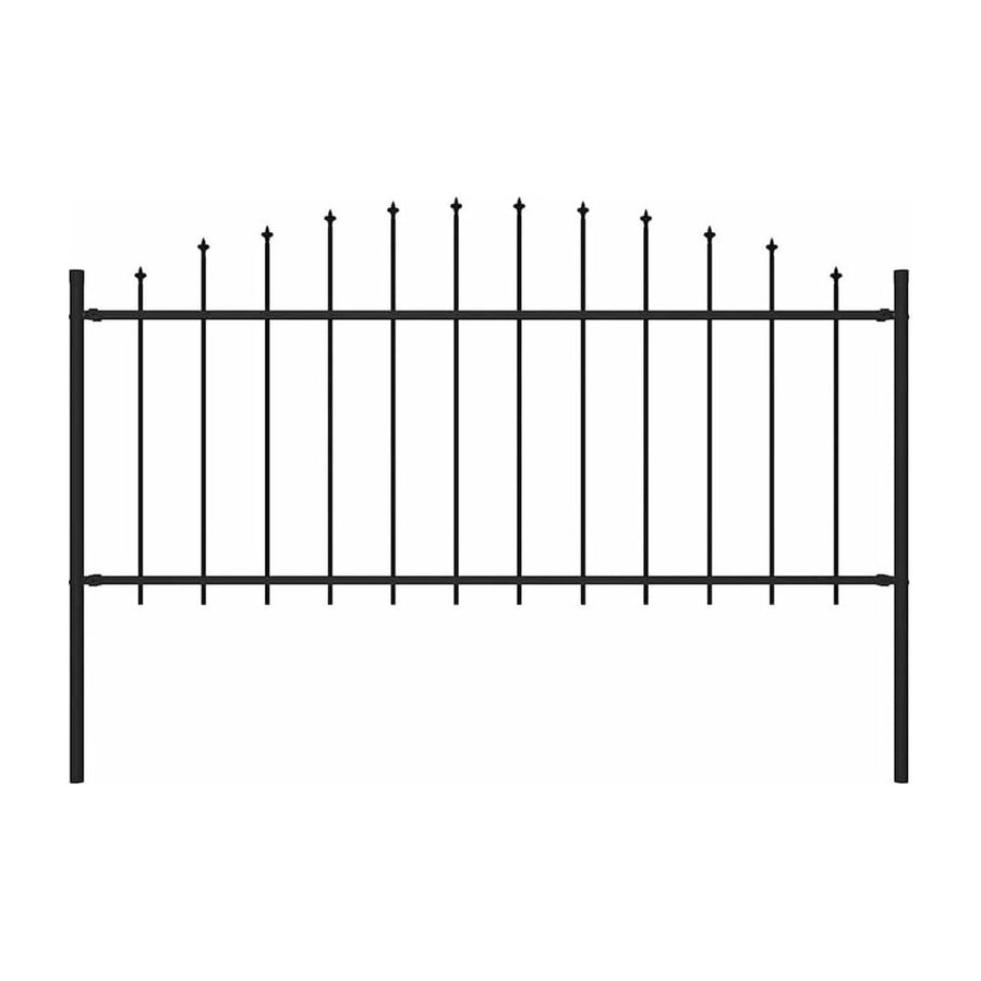 Garden Fence "Woerden" with Spear Top Steel Black